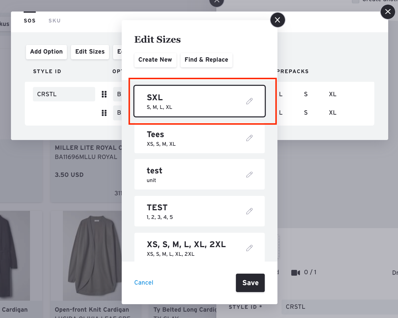 Size Charts – Proof